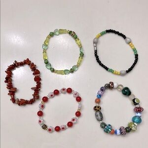 Colorful Beaded Bracelet Set. NWOT